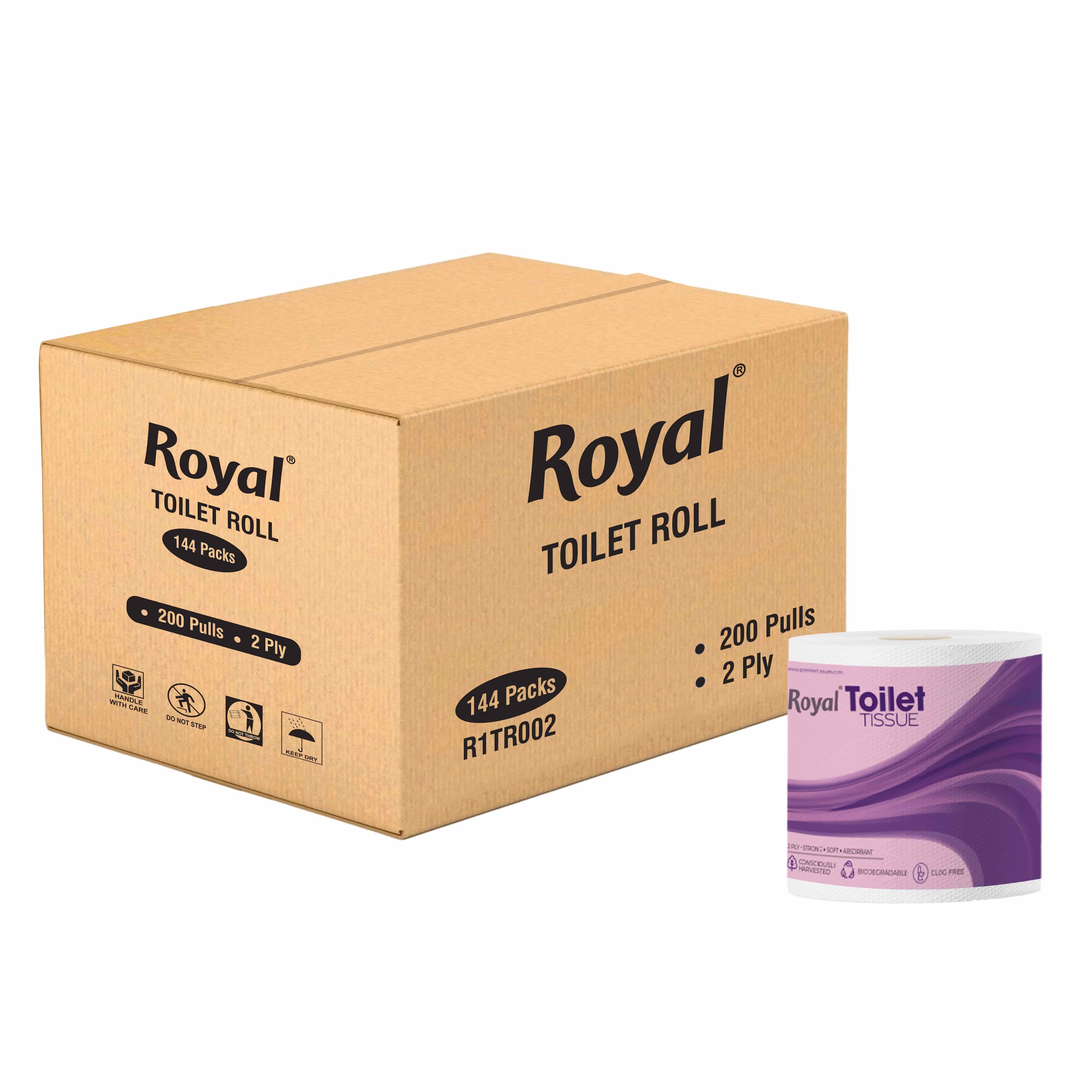 Royal Tissue Paper 200 Pulls White
